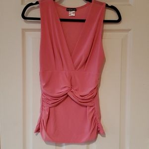 Pink Knot Detail Sleeveless Top